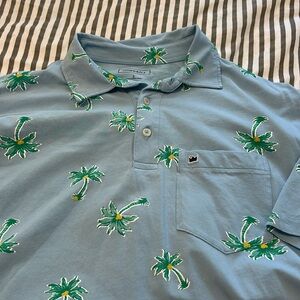 Blue with Palm Trees Crown & Ivy Polo SMALL